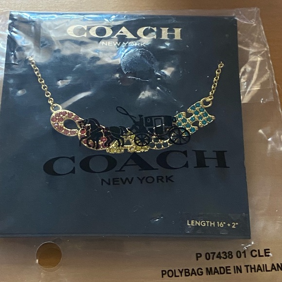Coach Gemstone Necklace NWT - Picture 4 of 4